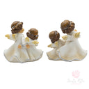 Set 2 coppie Angeli resina