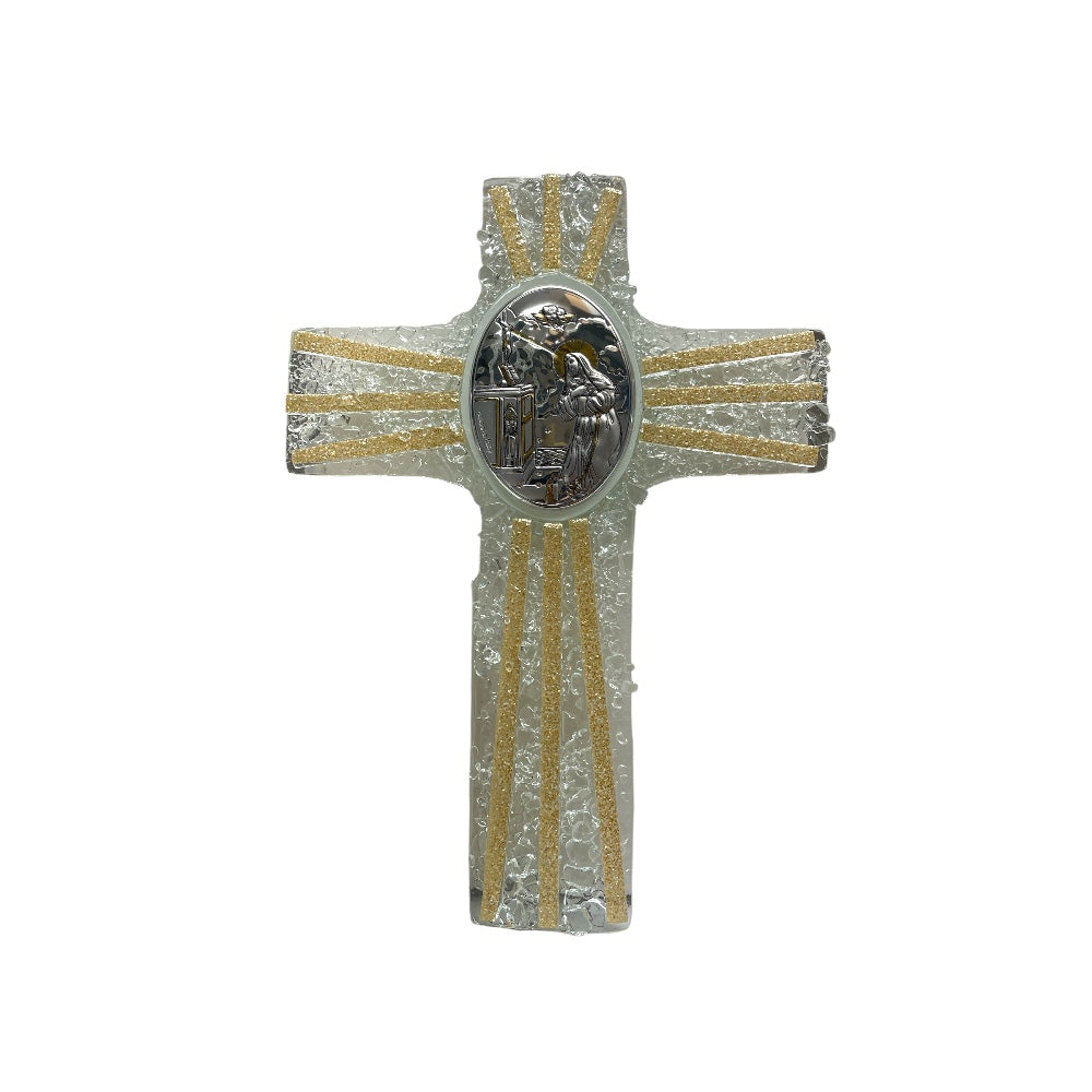 Croce vetro bilaminato Santa Rita