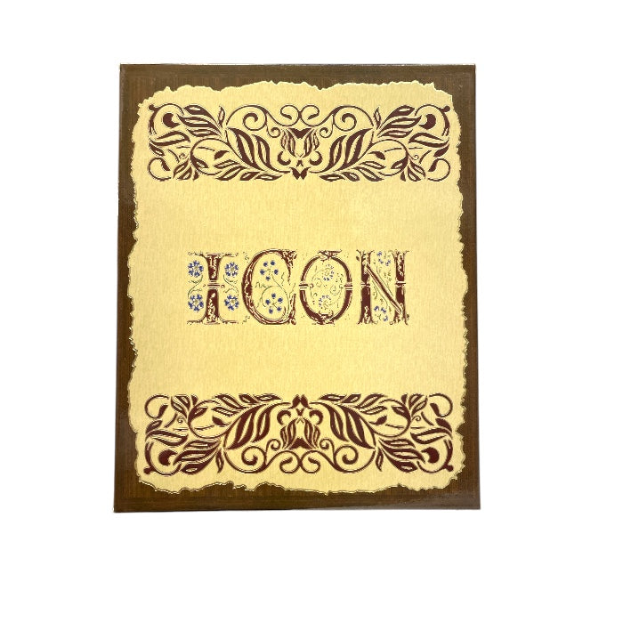 Quadro icona Santa Rita in legno