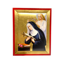 Quadro Santa Rita legno in foglia oro