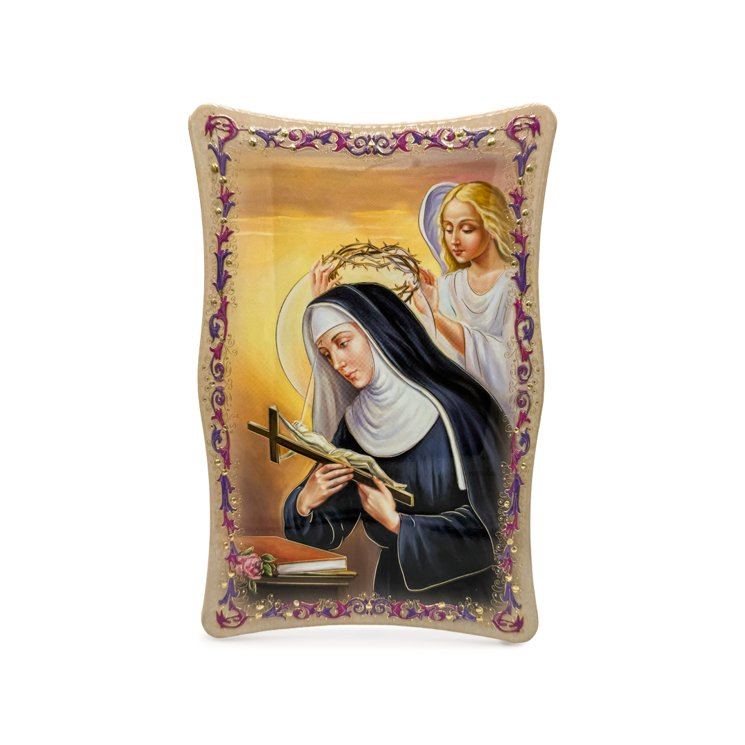 Quadro Santa Rita con decorazioni