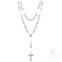 Rosario di San Benedetto in ematite e medaglia