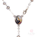 Rosario Santa Rita grani  mezzo cristallo sfaccettato