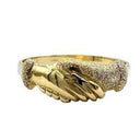 Fede di Santa Rita diamantata Oro 750