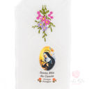 Fazzoletto Santa Rita con ricamo