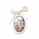 Sopraculla angelo custode in Argento laminato