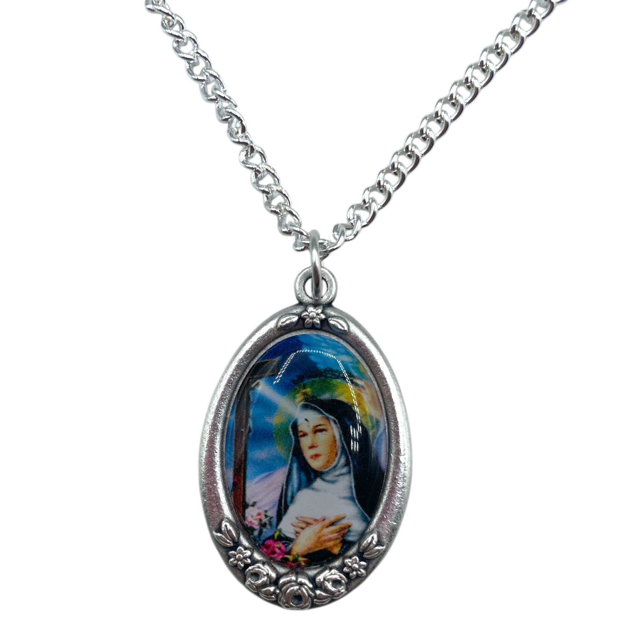 Collana Santa Rita acciaio