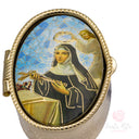 Portarosario Santa Rita dorato