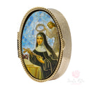 Portarosario Santa Rita dorato