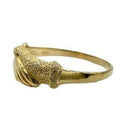 Fede di Santa Rita diamantata Oro 750