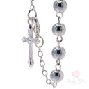 Bracciale Santa Rita grani argentati