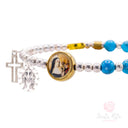 Bracciale Santa Rita molla Grani Turchese -