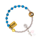 Bracciale Santa Rita molla Grani Turchese -