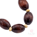 Bracciale Santa Rita Elastico Legno Naturale