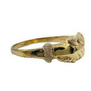 Fede di Santa Rita diamantata Oro 750