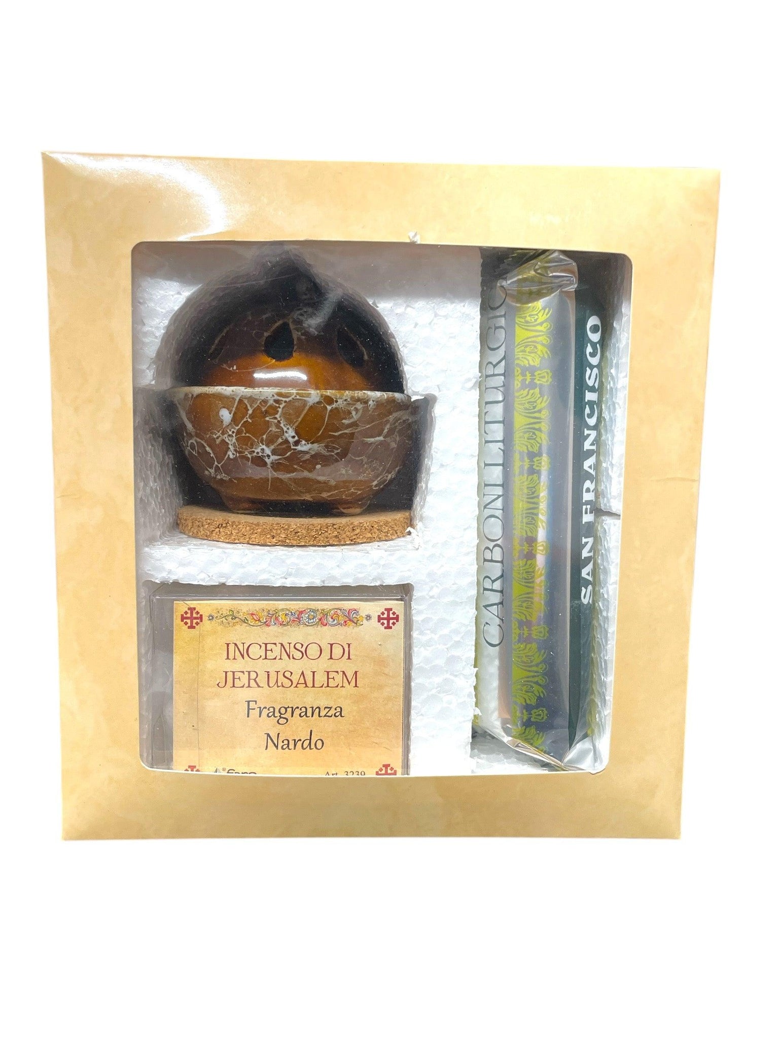 Set brucia incenso con fragranza Nardo