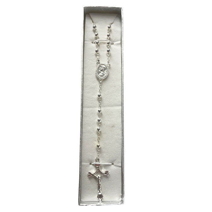 Rosario di Santa Rita placcato in argento 925