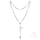 Rosario Santa Rita con grani cubici in ematite