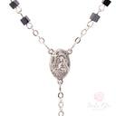 Rosario Santa Rita con grani cubici in ematite