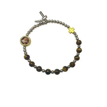 Bracciale Santa Rita grani occhio di tigre