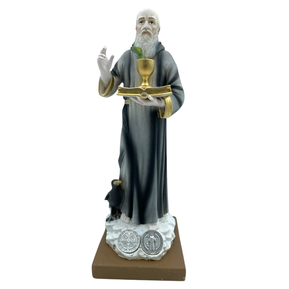 Statua San Benedetto  resina