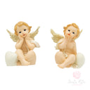 Set 4 Angeli cherubini con cuore cm7