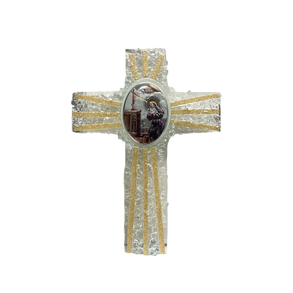 Croce vetro bilaminato Santa Rita