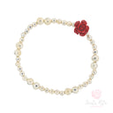 Bracciale Santa Rita Elastico Zama Rosa Pasta Corallo