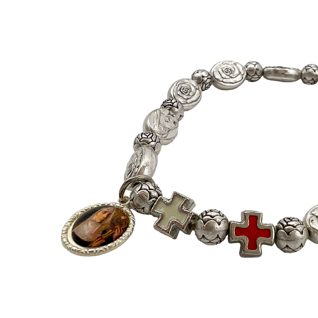 Bracciale Santa Rita elastico in zama
