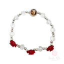 Bracciale Santa Rita Elastico Tre Rose