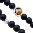 Bracciale Santa Rita vetro satinato