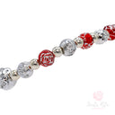 Bracciale Santa Rita elastico grani rosa