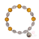 Bracciale Santa Rita Elastico Legno Ulivo e Zama