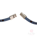 Bracciale Santa Rita Cuoio con Preghiera e Medaglia - Made in Italy