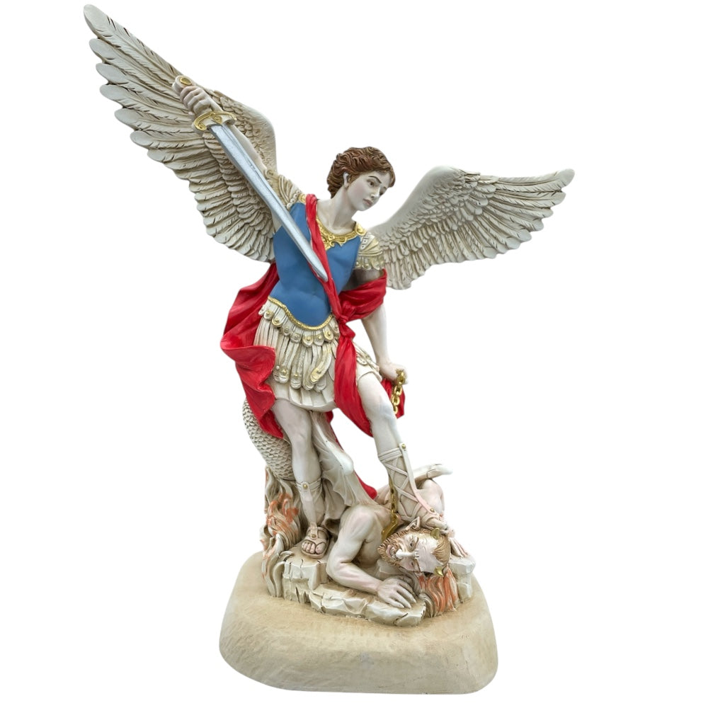 Statua San Michele Arcangelo resina