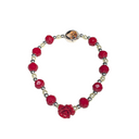 Bracciale Santa Rita Elastico Cristallo Colorato con Rosa