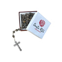Rosario Santa Rita con grani lacrima di Giobbe