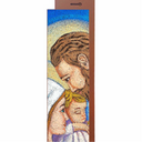Quadro Sacra Famiglia MDF Stefano Calisti 50x10cm - Arte Religiosa Moderna