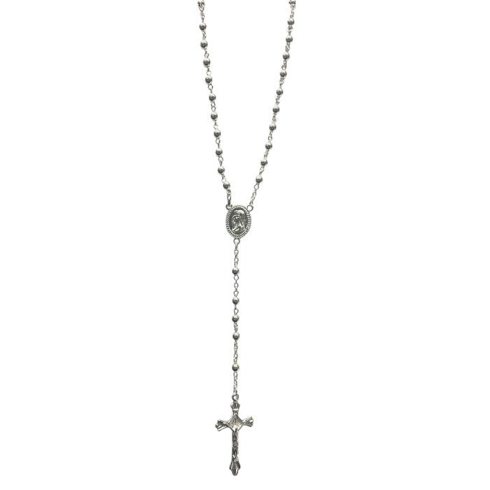 Rosario di Santa Rita placcato in argento 925