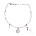 Bracciale Santa Rita vera perla Argento 925