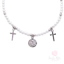 Bracciale Santa Rita vera perla Argento 925