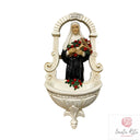 Acquasantiera Santa Rita da Cascia 29x15 cm