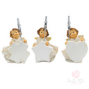 Set 3 angeli segnaposto in resina
