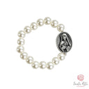 Anello elastico Santa Rita con mezzo cristallo