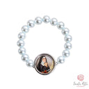Anello elastico con immagine di Santa Rita