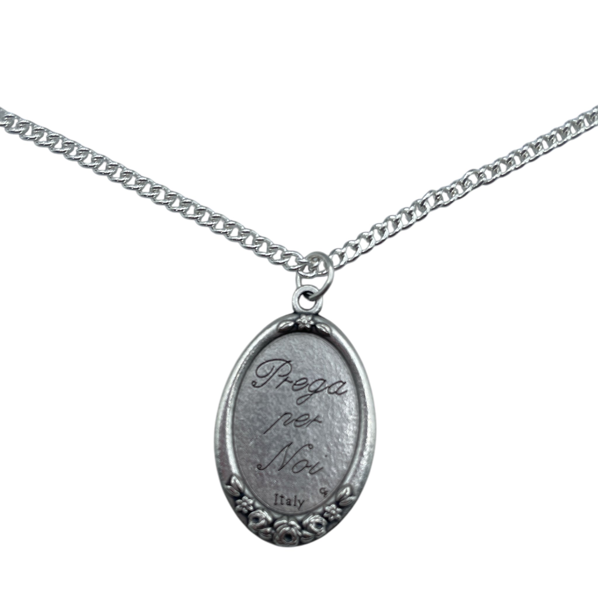 Collana Santa Rita acciaio