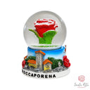 Bolla vetro con Rosa di Santa Rita Resina
