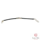 Bracciale  Fede Santa Rita in Argento 925 in Caucciù