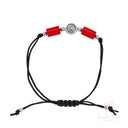 Bracciale Santa Rita corda medaglia zama