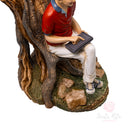 Scultura San Carlo Acutis Sotto Albero 24cm Maestro Cassetta Resina Marmo